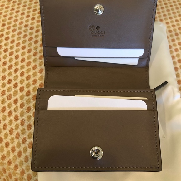 Gucci Margaux Dark Brown Card Case 544474 Wallet - Picture 3 of 7